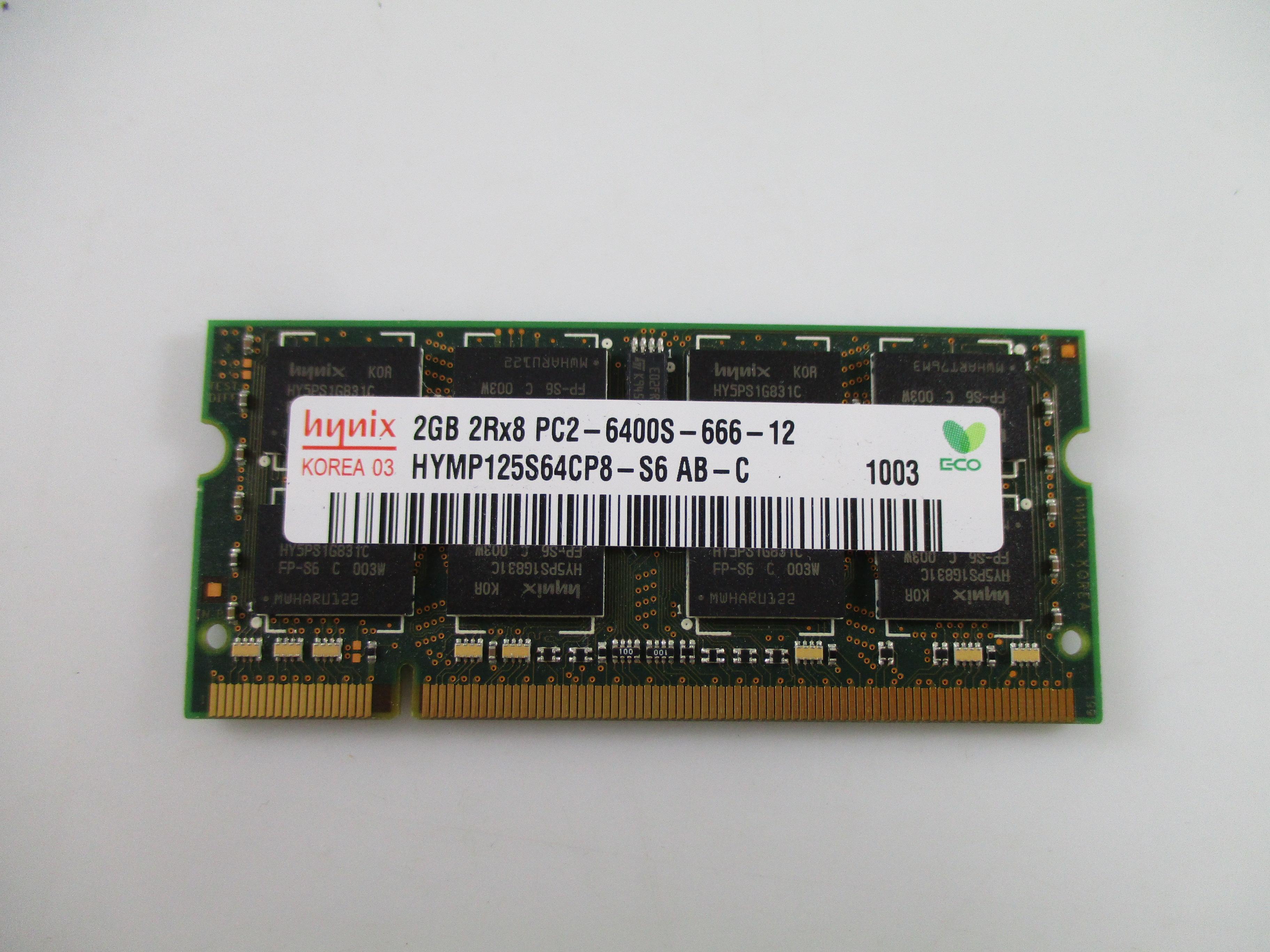 HYMP125S64CP8-S6-AB HYNIX 2GB DDR2 800MHZ PC2-6400 200PINS