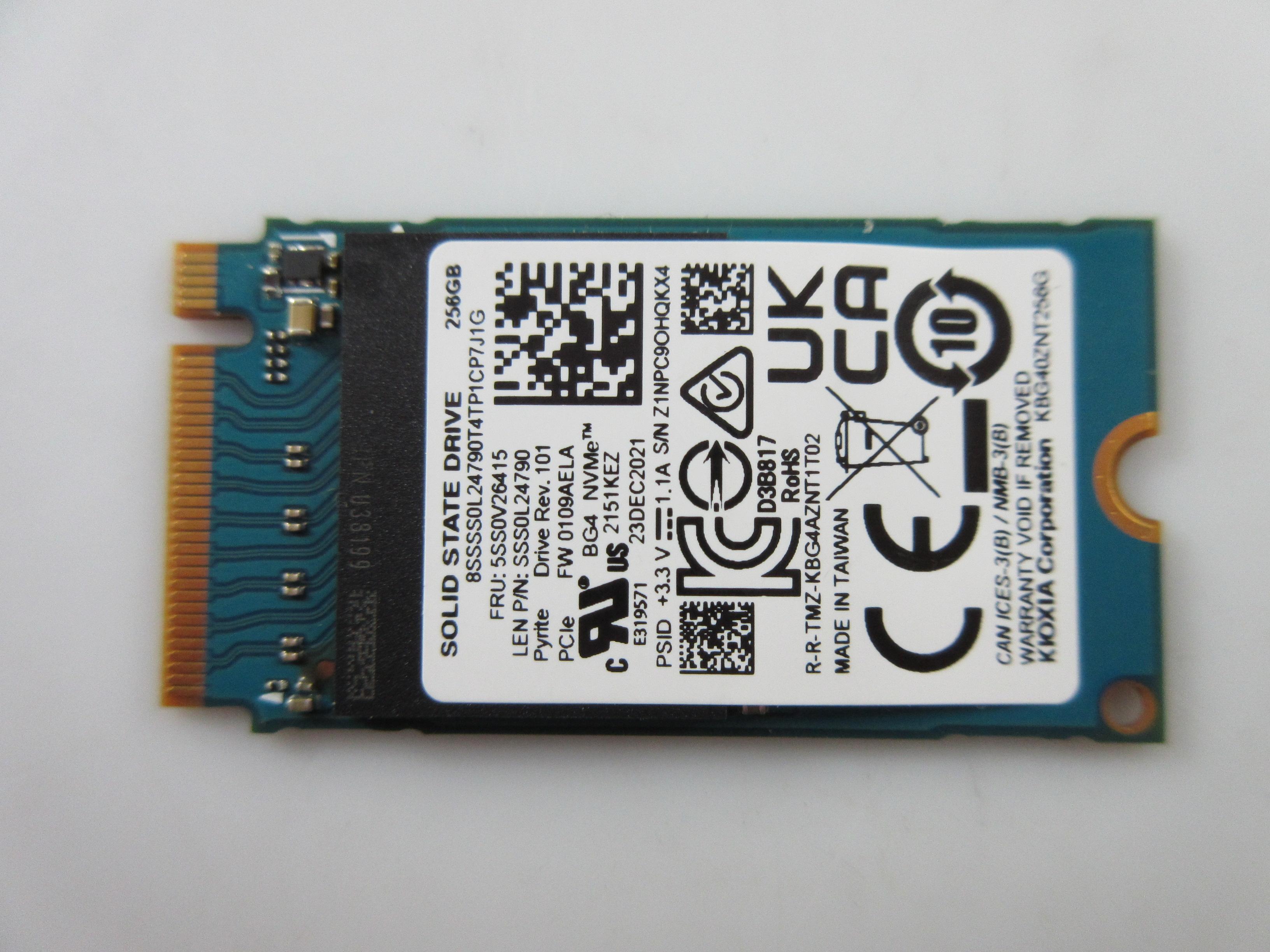 KIOXIA KBG40ZNT 256GB NVMe 5枚セット DISCO DURO SSD NVMe M.2 KIOXIA KBG40ZNT256G 256GB ORIGINAL | eBay